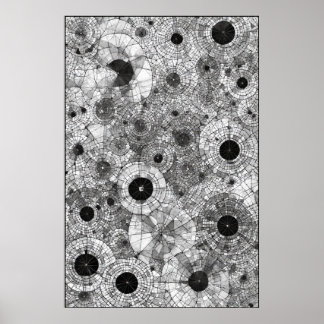 Konzentrische Kreise: Eine geometrische Symphonie Poster