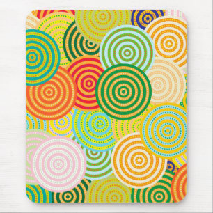 Konzentrische Kreise Scarf Mousepad