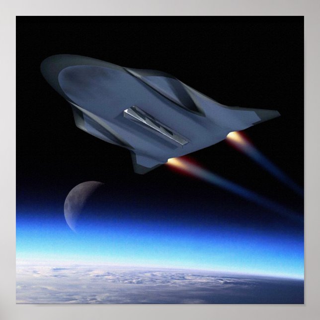 Konzept der Luftwaffe Hypersonic Cruise Vehicle Ar Poster (Vorne)