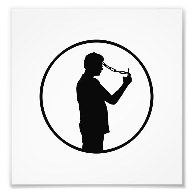 Konzept der Mobiltelefonüberwachung Zeichnend Fotodruck (Vorne)