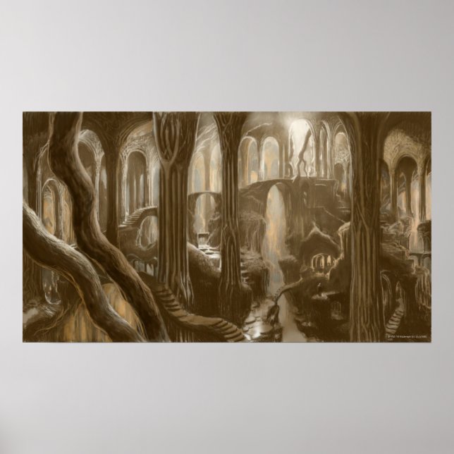Konzept der Waldflächen Poster (Vorne)