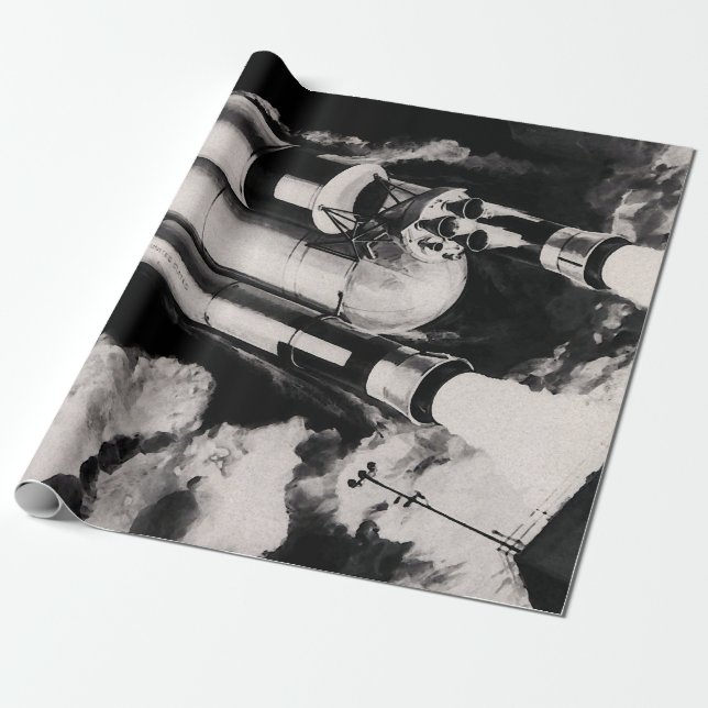 Konzept des NASA-Konzepts für die Trägerrakete Geschenkpapier (Ungerollt)