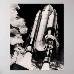 Konzept des NASA-Konzepts für die Trägerrakete Poster