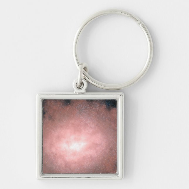 Konzept einer staubigen und hellen Galaxie Schlüsselanhänger (Vorne)