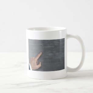 Konzept für die Handaufzeichnung mit Kopieplatz-Vo Kaffeetasse