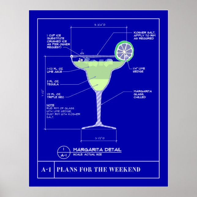 Konzept für eine Margarita Poster (Vorne)