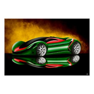 Konzept für Hypercar Poster