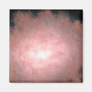 Konzept welcher einer staubigen und hellen Galaxie Magnet