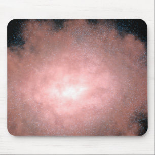 Konzept welcher einer staubigen und hellen Galaxie Mousepad