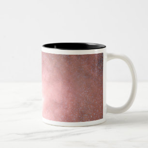 Konzept welcher einer staubigen und hellen Galaxie Zweifarbige Tasse