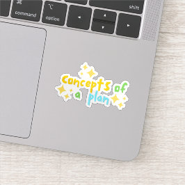 Konzepte eines Plans Aufkleber