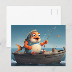 Konzeption der Fischerei Postkarte