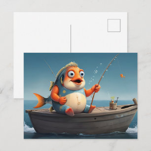 Konzeption der Fischerei Postkarte