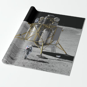 Konzeptkunst der Mondlandefähre Altair und Astrona Geschenkpapier