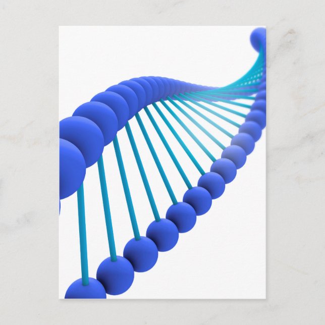 Konzeptuelles Bild der DNA 5 Postkarte (Vorderseite)