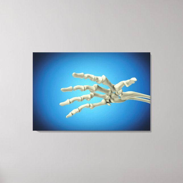 Konzeptuelles Bild der Knochen in der menschlichen Leinwanddruck (Vorderseite)