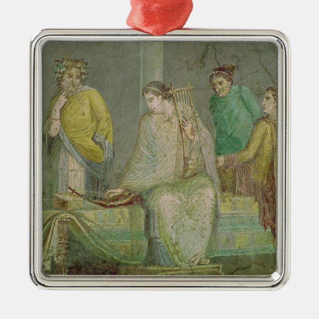 Konzert, C.-ANZEIGE 30-40 Silbernes Ornament (Vorne)