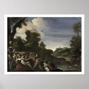 Konzert Champetre, 1617 (Öl auf Tafel) Poster