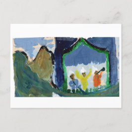 Konzert in den Bergen Postkarte