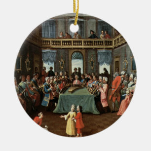 Konzert in einem privaten Haus Keramikornament