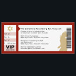 Konzert Ticket Bat Mitzvah Einladung Crimson Red<br><div class="desc">Wer ist bereit, das Bma zu rocken? Sie ist es. Die Tour kommt in die Stadt. Also machen Sie sie zu einem Star und ihr Bat Mitzvah ein Ereignis, an das Sie sich erinnern sollten. Diese Einladung ist wie ein Konzert-Ticket gestaltet. Der Gang, die Reihe und der Sitz entsprechen dem...</div>