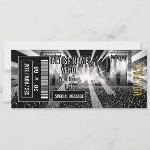 Konzert-Ticket-Geschenkidee DIY-Event-Ticket Einladung