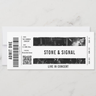 Konzert-Ticket individuell Einladung