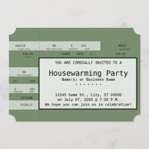 Konzertkarte für Grünhäuser Einladung