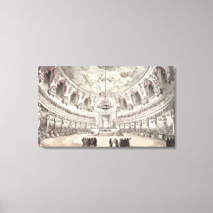 Konzertsaal in Venedig, 18. Jahrhundert (farbiges Leinwanddruck