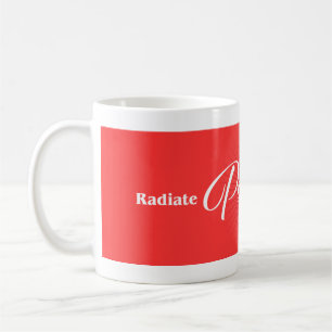 "Konzipiert für Energie, kreiert für Inspiration" Kaffeetasse