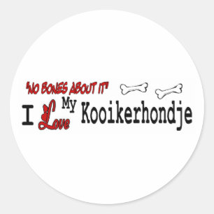 Kooikerhondje (I-Liebe) Runder Aufkleber