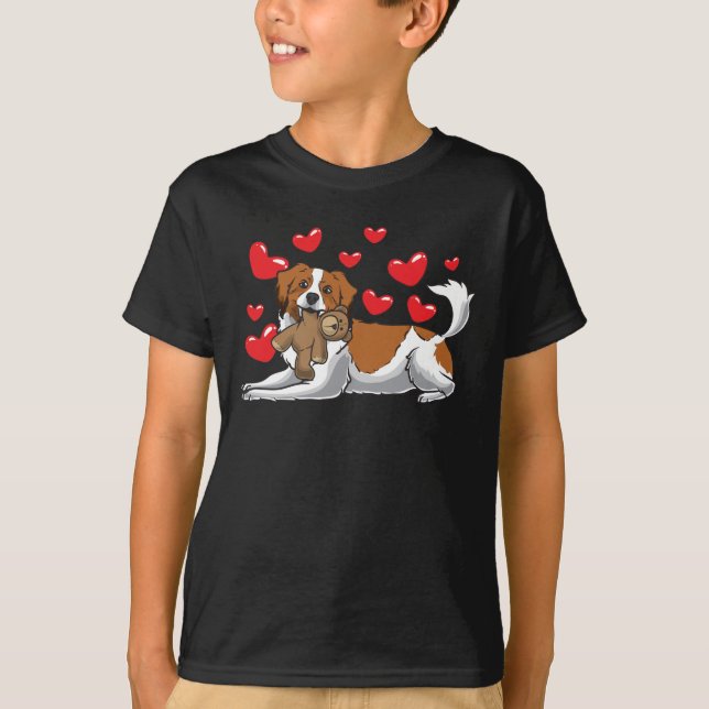 Kooikerhondje mit ausgestopftem Tier T-Shirt (Vorderseite)