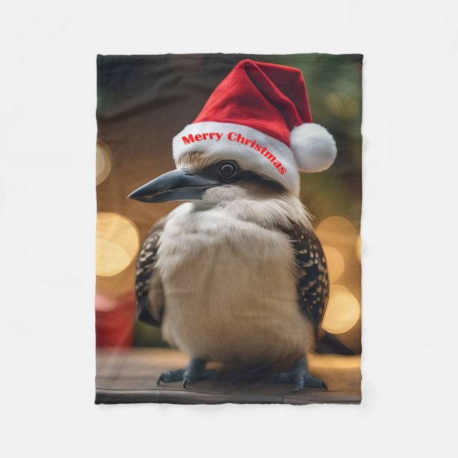 "Kookaburas' Weihnachtsjubiläum" Fleecedecke (Vorderseite)
