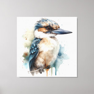 Kookaburra an einer Zweigstelle Leinwanddruck
