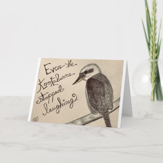 Kookaburra Arrêté De Rire Obtenir Bonne Carte De S (Devant)