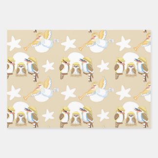 Kookaburra Christmas/Kookaburra Nativity Geschenkpapier Set