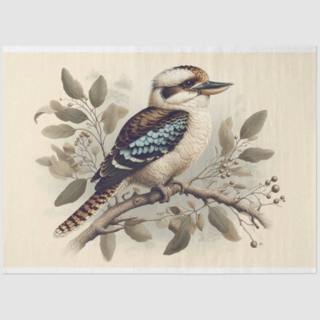 Kookaburra Decoupage Seidenpapier (Vorderseite)