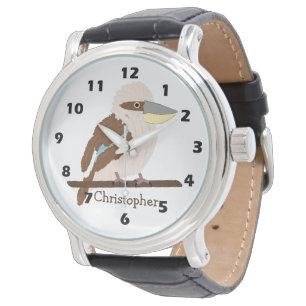 Kookaburra Design Montre Personnalisée