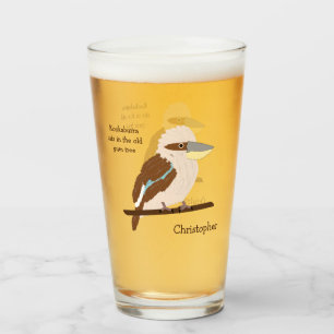 Kookaburra Design Personalisiert Glas