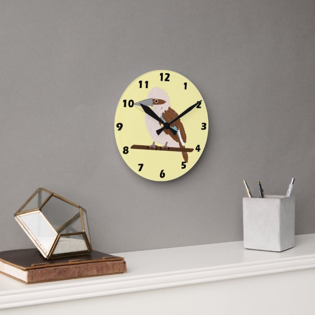 Kookaburra-Design Runde Wanduhr (Büro)