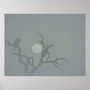 Kookaburra im Rauch Poster