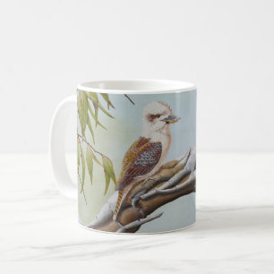 Kookaburra in australischer Handwerkskunst Kaffeetasse