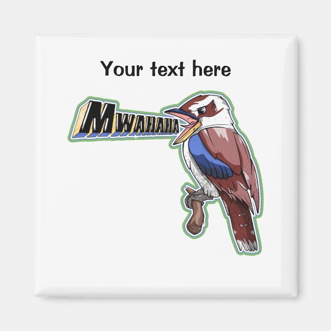 Kookaburra Mwahaha Magnet (Vorne)