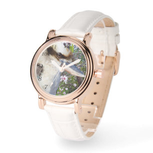 Kookaburra neben einem Kirschblütenbaum, Armbanduhr