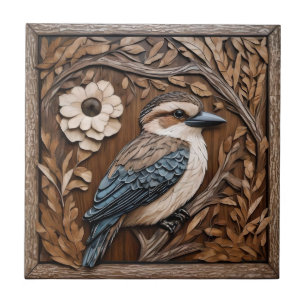 Kookaburra Serenade: Eine Holzdruckehre, Fliese