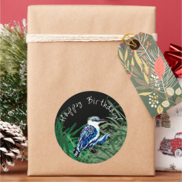 Kookaburra zum Geburtstag Runder Aufkleber