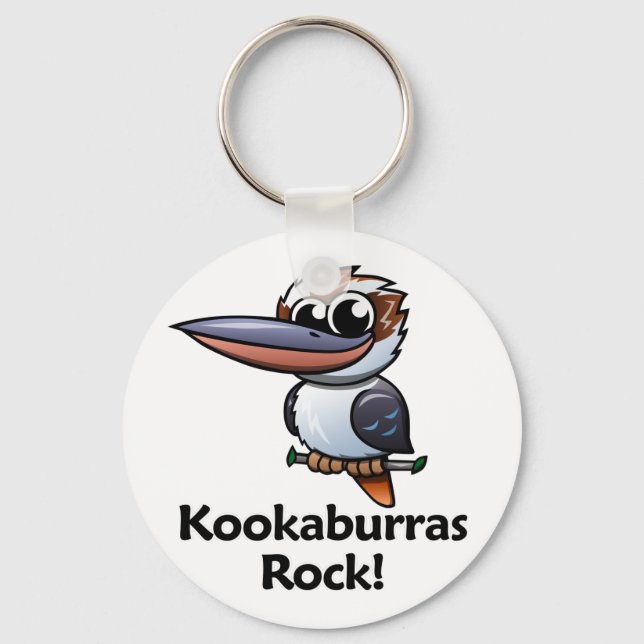 Kookaburras Rock! Schlüsselanhänger (Vorderseite)