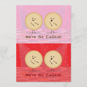 Kooky Cookies Schneidbare Valentinskarten Pink, Ro Dankeskarte
