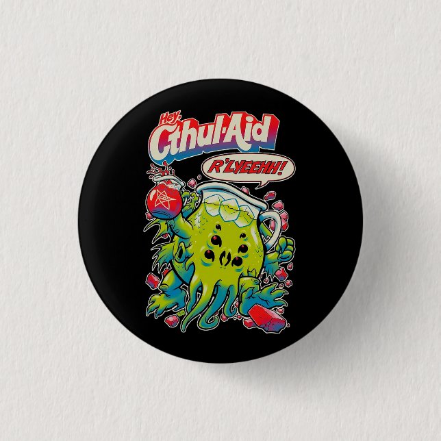 Kool Aid, Kool-aid Cult Inspiriert Fan Button (Vorderseite)