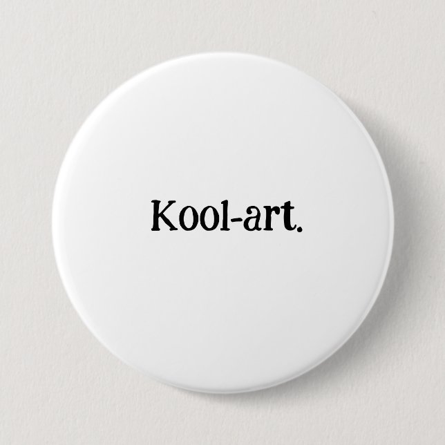 kool-art. Button für den Rucksack. (Vorderseite)
